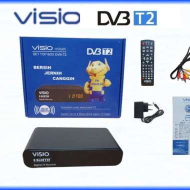 STB DVB T2 VISIO original - Set Top Box TV Digital Visio Garansi 1Thn