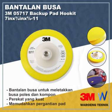 Bantalan Busa Poles 3M 05717 Backup Pad Hookit 7in