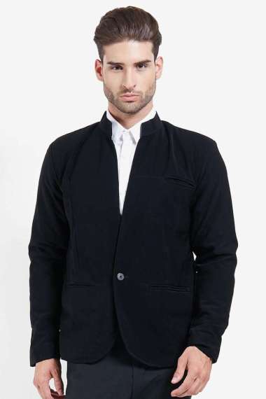 black blazer without collar