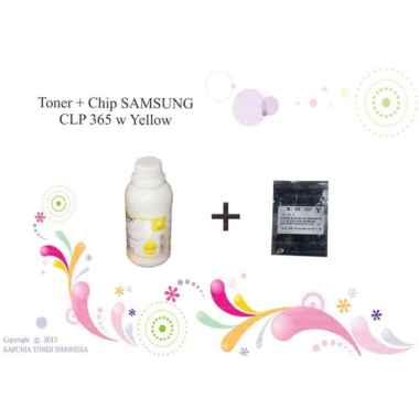 Toner + Chip SAMSUNG CLP 365 w Yellow Murah Kuning