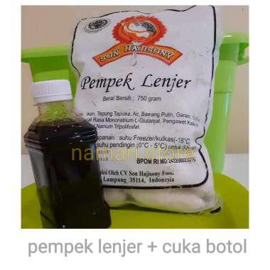 [Plus Cuka Botol] Pempek Lenjer Curah Son Haji Sony Lampung Asli