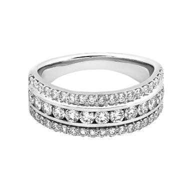 Lino P1609130024 18K VVS-T Cincin Berlian Emas Putih