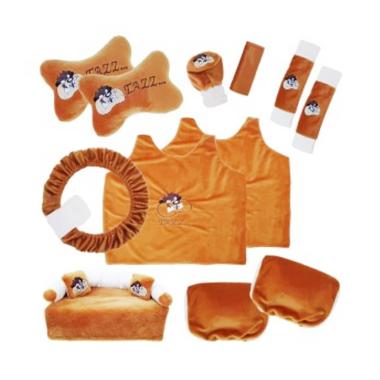Bantal Mobil HL Fiesta 8in1 Kartun Tazzmania Set Bantal Mobil - Coklat