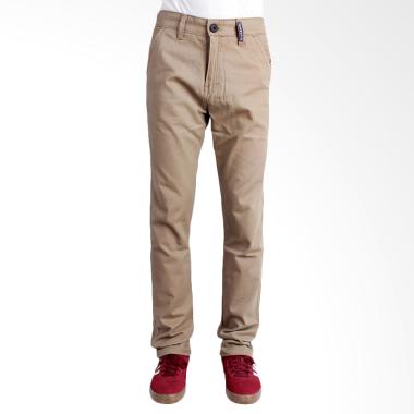 Oliveinch Long Chino Casual Hike Celana Panjang Pria - Cream