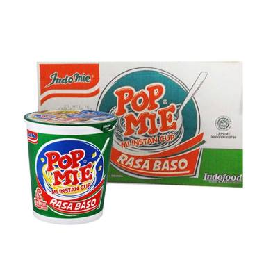 Promo Harga Indomie Pop Mie Instan Baso 75 gr - Blibli