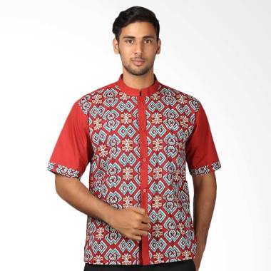 Aitana BTK-KS-154073-SS Baju Koko Batik Pria - Merah