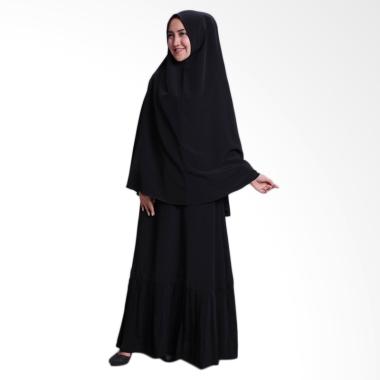 Amella Hijab Malika Syar'I Set Gamis - Black