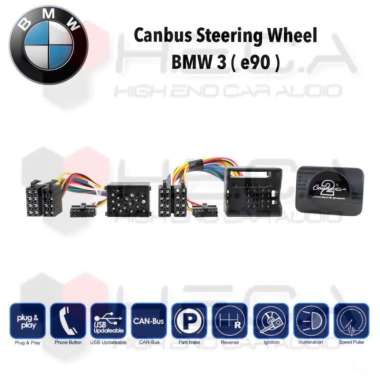 Module Steering Canbus BMW 3 e90 Can Bus Remot Stir Steer Wheel Modul hitam