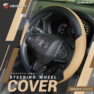 Mazda 3 Premacy Vantrend Sarung Steer Stir Cover Setir Mobil Groovy Argento Cream Hitam