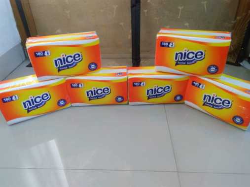 [ Paket 3 Pcs ] Tissue Tisu Nice facial 180 sheet Tisu Wajah MURAH putih