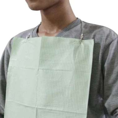 Polybib - Dental Bib Pak Isi 125pcs Onemed Hijau