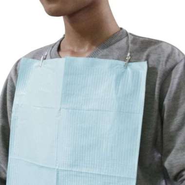 Polybib - Dental Bib Pak Isi 125pcs Onemed Biru