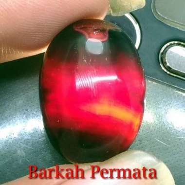 Batu Akik Natural Kecubung Api Yaman Wulung Asli n 1063 Hitam