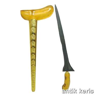 Keris Pusaka Sepuh Brojol Pamor Singkir Tuban Kuno Rangka Gayam Jogja