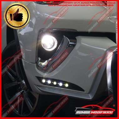 OEM Fog Lamp - Toyota Fortuner 2016-2020 - Led - 3 Warna - Super Bright CRYSTAL