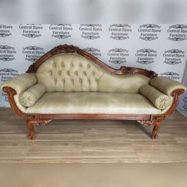 Kursi Sofa Ukir Anggur Kayu Jati Bale Bale Bangku Santai Ukiran Jepara Multicolor