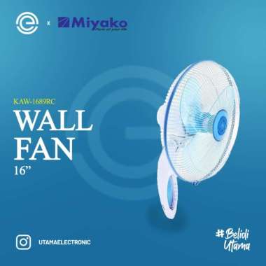 MIYAKO Kipas Angin Dinding Remote 16 Inch KAW-1689RC