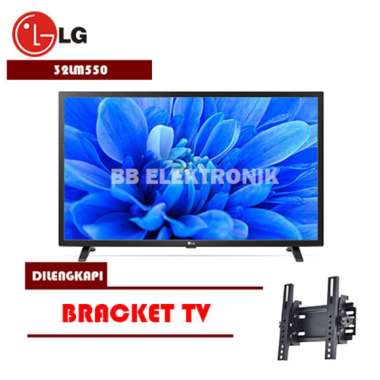 LG 32LM550 LED TV 32 INCH DIGITAL TV DILENGKAPI BRACKET warna hitam