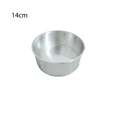 Loyang Bulat Mini 6 cm Aluminium Bentuk Lingkaran Cetakan Kue Bolu Cake (14 cm)