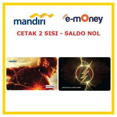 Kartu MANDIRI E-MONEY Superhero The Flash 29 Anime etoll Custom Emoney [ SALDO NOL / 2 SISI ]