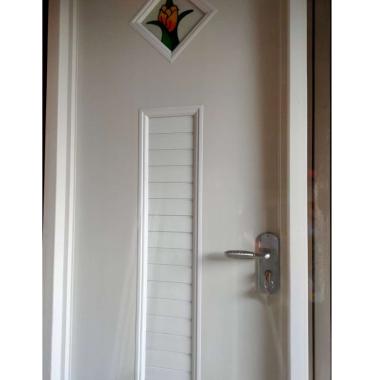 Pintu Kamar Utama Rumah PVC Motif Kaca Lukis Gambar Aluminium New Design