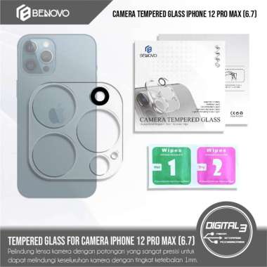 Benovo Tempered Glass Camera Iphone 12 Pro Max Protector Lensa Kamera