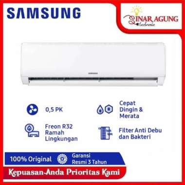 SAMSUNG AC STANDART AR05TGHQASIN / AR05-TGHQASIN R32 [1/2 PK] GARANSI RESMI