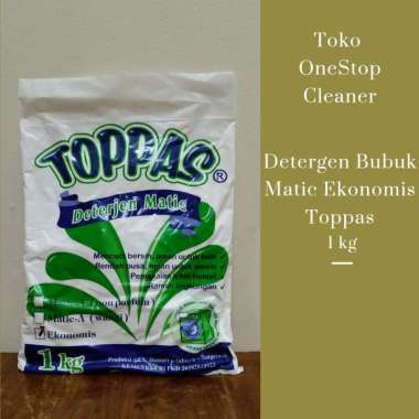 Detergen Deterjen Sabun Cuci Baju Bubuk Matic Ekonomis Wangi 1 kg Toppas
