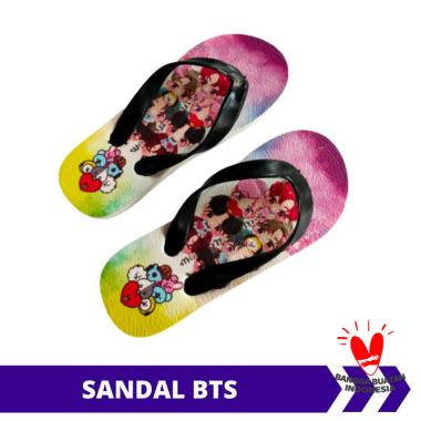 Raqilla Sandal jepit anak BTS sendal anak BTS sandal BTS BT21 33