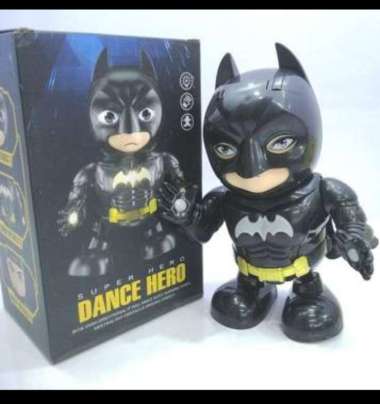 DANCE HERO BATMAN MAINAN ANAK DANCING ROBOT BATMAN WITH MUSIC & LAMPU
