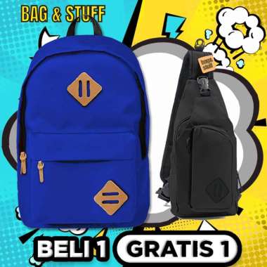 TAS RANSEL SEKOLAH -BELI 1 GRATIS 1- FOCUS TAS SEKOLAH ANAK + GRATIS 1 PENTAGON SLING BAG WARNA ACAK