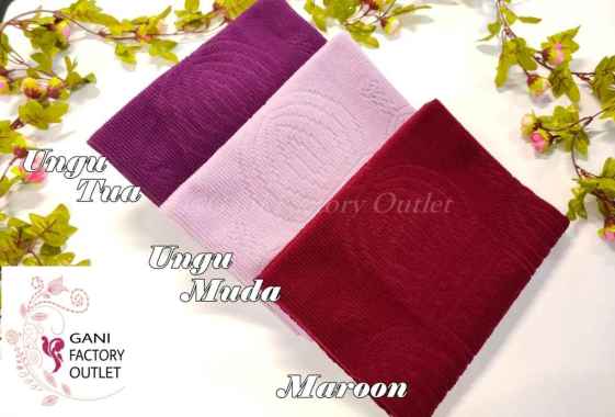 Sajadah Tipis Bahan Brokat Polyester Kode 1276 Ungu Muda
