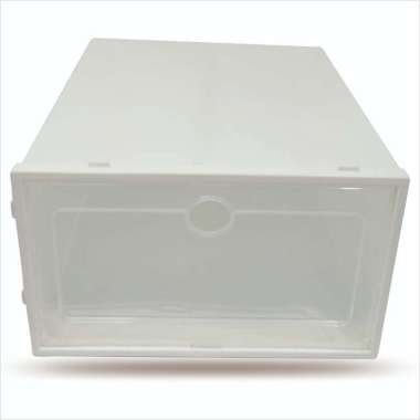 ONE - C158 Kotak Sepatu Lipat Transparan Tebal Shoes Storage Box Organizer/Rak Sepatu Plastik Susun 