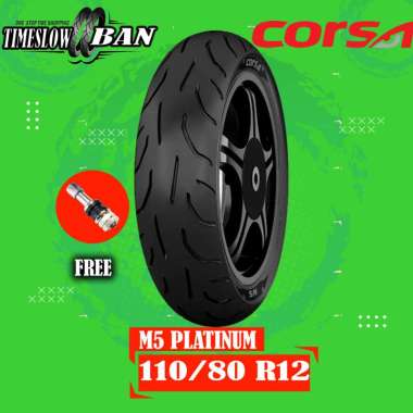 Ban Depan Motor HONDA NEW SCOOPY - YAMAHA FREEGO // CORSA M5 PLATINUM 110/80 Ring 12 Tubeless