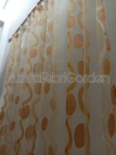Vitrase Dalaman Gorden VITRASE IMPORT lebar 2 Mtr gold