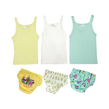 Finy Girls - Combo Pack Femmiephant Singlet & Celana Dalam Anak [6 Pcs]