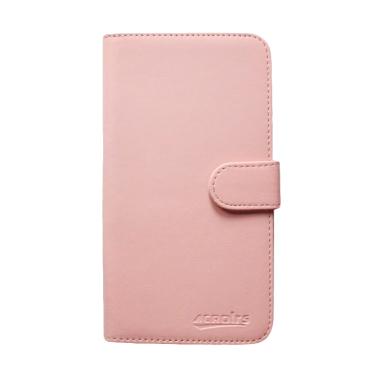 Acrolrs Book Cover Casing for LG X Power 2 - Merah ...