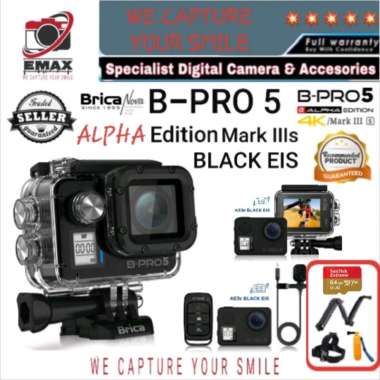 Brica B-PRO5 AE3S BLACK EIS - PAKET DIVING - Brica B PRO 5 Alpha Edition 4K mark IIIs Brica B PRO5 A