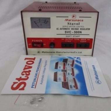 Stabilizer MATSUNAGA Stavol 500 watt Servo Motor/Soft Start/Regulator