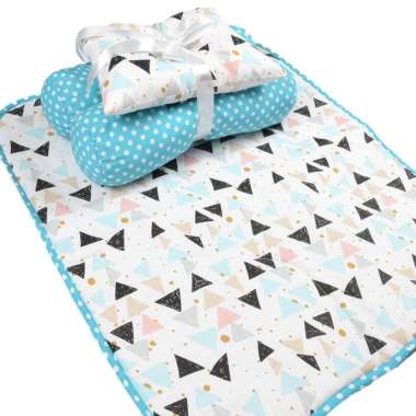 Matras Bayi - Perlak Bayi - Tempat Tidur Bayi - Bedding Set Bantal Guling Peang| Perlengkapan Bayi S