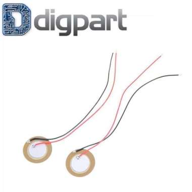 Piezo Elements 20mm Disc Drum Trigger Sensor Sonar + Kabel Tembaga