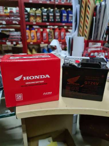 Aki Kering GTZ6V Honda Vario 125 150 Scoopy Beat ISS Idling Stop System ORIGINAL AHM