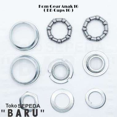 TB - Kom Gear Tengah Langsung Untuk Sepeda Anak Ukuran 12, 16