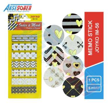 Memo Stick Joyko [IM-56] / Sticky Notes / Penanda Halaman Buku / Marks / Post It / Memo Pad / Sticke