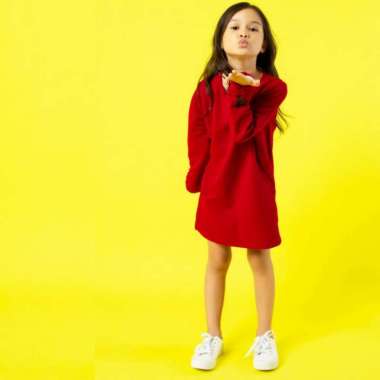 Little X eight Girl Hyuna T-Shirt 11-12 tahun Merah