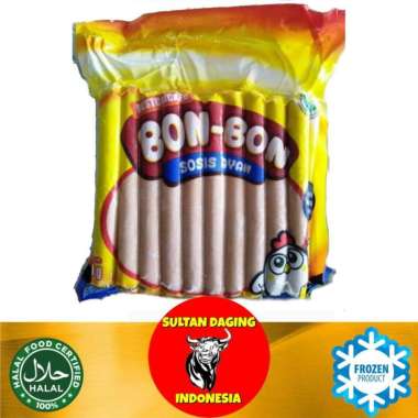 SOSIS AYAM BON BON ISI 50 PCS 1 KG/ SOSIS AYAM/ SOSIS/SOSIS AYAM MURAH/ SOSIS JUMBO/ SOSIS 1KG