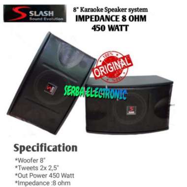Speaker pasif 8 inch 450Watt SLASH CS 802 MK II
