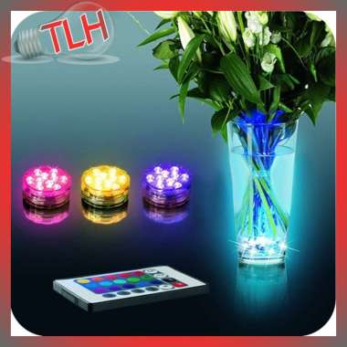 HARGA LAMPU LED HIAS MINIMALIS KAMAR RUANG TAMU AQUARIUM BULAT AKUARIUM KECIL CELUP 1W dengan REMOTE