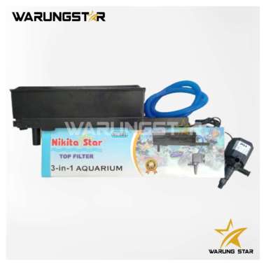 NIKITA STAR TOP FILTER 3-IN-1 AQUARIUM NS-888 / FILTER AQUARIUM