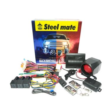 Steelmate 858 Set Alarm Mobil with Tombol Engine Start